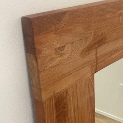 鏡　SCANTEAK チーク材の画像