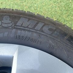 【中古】フォルクスワーゲン/鉄チン/スチールホイール/VW UP/純正/17年製の画像