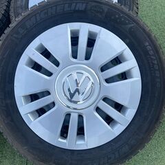 【中古】フォルクスワーゲン/鉄チン/スチールホイール/VW UP/純正/17年製の画像