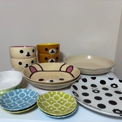 お皿　コップ　グラスの画像