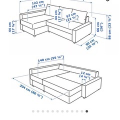 IKEA カウチソファ
の画像