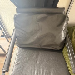 FAZKEO レザー肘掛けチェア（ブラック）の画像