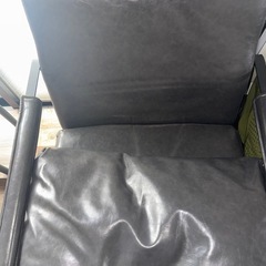 FAZKEO レザー肘掛けチェア（ブラック）の画像