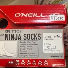 未使用　
サーフィン　マリンブーツ　オニール　NINJA SOCKSの画像