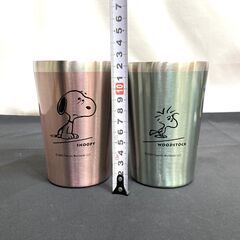 未使用品　スヌーピー　ステンレスペアタンブラーセットの画像