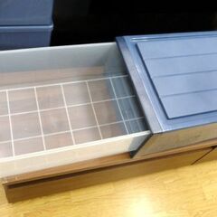 Ⓔ Fits 引き出し収納ケース ネイビー 高さ23㎝ 押し入れ収納 衣類収納 プラケース 天馬 西岡店の画像