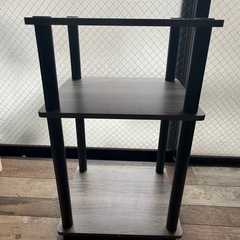 フリノ 3段式サイドテーブル（フランスオーク／ブラック）の画像