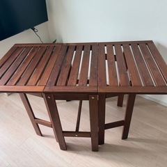 ■折りたたみ■ウッドテーブル　だいにんぐダイニングテーブルの画像