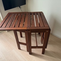 ■折りたたみ■ウッドテーブル　だいにんぐダイニングテーブルの画像