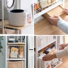 🌿キッチンラック　調整可能🌿の画像