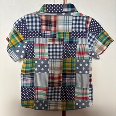 チェック柄Yシャツ　サイズ140の画像