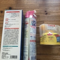 エアコン洗浄、虫コロリ、アルコール消毒の画像