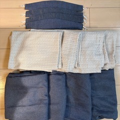 カーテン　引き戸2枚分　　カーテン4枚、レース4枚　のセットなります。の画像