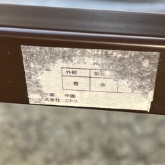 ニトリ リクライニング 折りたたみベッド ブラック メッシュマット フォールディングベッド キャスター付き シングルサイズ 中古品 ③の画像