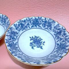 青花模様 和食器 小皿 取り皿 2枚セット 龍峰堂 窯元 染付 和皿 和風 日本製 古伊万里風 アンティーク レトロ 食器 小鉢 おかず皿 柄物の画像