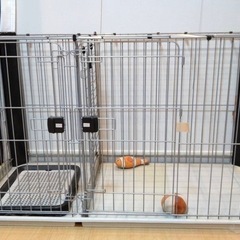 犬　ペットケージ  ペットサークル   ケージ　ゲージ　屋根付き ペットゲージ　犬ケージ　犬ゲージ　室内サークル　トイレ付き　屋内の画像