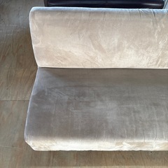 ソファ  2人掛け  スエードの画像