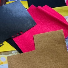 フェルト生地、リネン、プリント生地
の画像