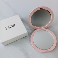 Dior　ミラー　鏡　ノベルティ　2面　コンパクト　ピンクの画像