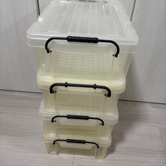 【引渡決定】コンテナボックス　4個　工具箱などの画像