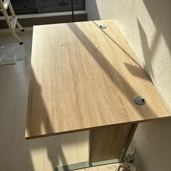 無料　あげます　60×120机　ワークデスク　の画像