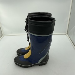 長靴　作業用ブーツ　青×黒　25.0cmの画像