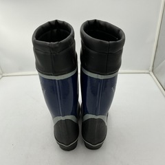 長靴　作業用ブーツ　青×黒　25.0cmの画像