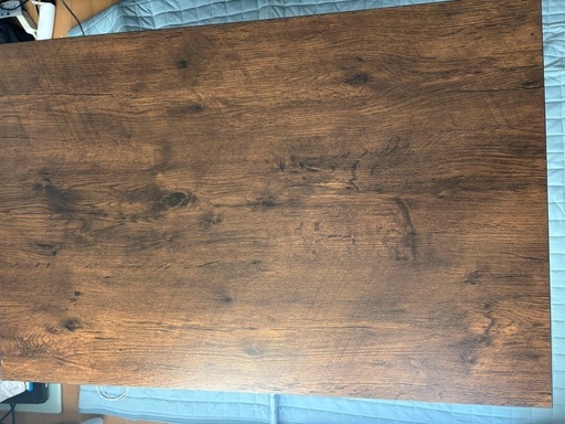 リコメン堂　昇降式テーブル　ダークブラウン 折りたたみ式　90×60