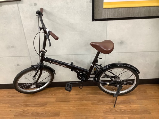 レックス　20インチ折りたたみ自転車　ブラック　売場展開中！
