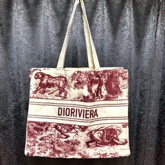 Dior　ディオール　トワルドゥジュイ　ノベルティ　トートバッグ　非売品　赤の画像