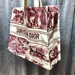 Dior　ディオール　トワルドゥジュイ　ノベルティ　トートバッグ　非売品　赤の画像