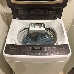 hisense 8kg縦型洗濯機の画像