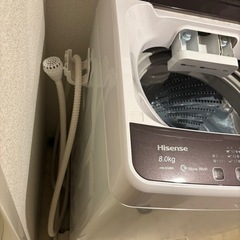 hisense 8kg縦型洗濯機の画像