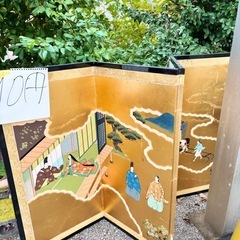 金の屏風の画像