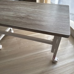 【12/12までの限定出品】キャスター付き折りたたみローテーブル　木柄の画像