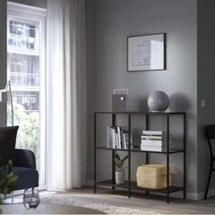 美品⭐︎IKEA ブラックシェルフの画像