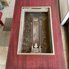 業務用　お好み焼き鉄板付き座卓テーブル　　リサイクルショップ宮崎屋　住吉店25.11.23の画像