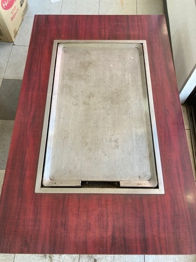 業務用　お好み焼き鉄板付き座卓テーブル　　リサイクルショップ宮崎屋　住吉店25.11.23