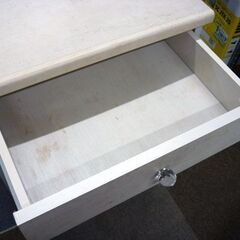 ☆ニトリ ドレッサー 幅481mm 奥行361mm 高さ1280mm 天板700mm NITORI 化粧台 ホワイト イス付き 札幌市 豊平区 平岸店の画像