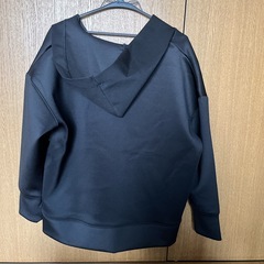 【レディース】each サイドスナップボタンVネックダンボールパーカの画像