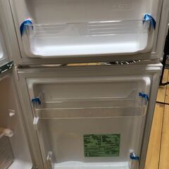 美品 2023年製 IRIS OHYAMA アイリスオーヤマ 2ドア 冷凍冷蔵庫 87L PRC-B092D-W  ホワイト コンパクト 【糸島市内 送料無料】251123-6の画像