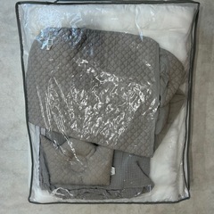 PUPPAPUPO ベビー布団 5点セット イブルー グレージュの画像