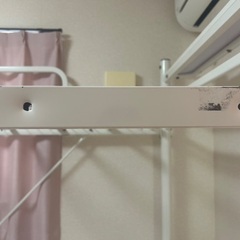 ネット購入品　白のデスク付きロフトベッドの画像