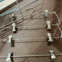 ハンガーたくさん＆バスケットの画像