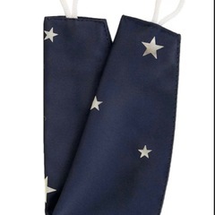 ニトリ　星柄ドレープカーテン 2枚セット ステラブルー 中古の画像