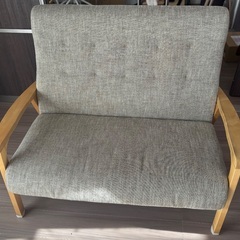 ★値下げ★ベージュ2人掛けソファの画像