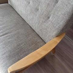 ★値下げ★ベージュ2人掛けソファの画像