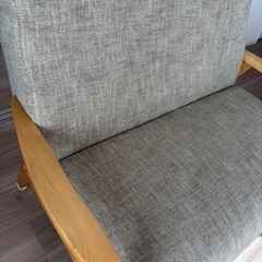 ★値下げ★ベージュ2人掛けソファの画像