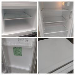 6,000円/06 Hisense ハイセンス 右開き 2ドア 120L ノンフロン冷凍冷蔵庫 HR-B12C ホワイト 2020年製 通電確認済みの画像