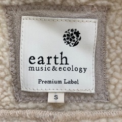 中古 earth music&ecologyムートンコート　Sサイズの画像